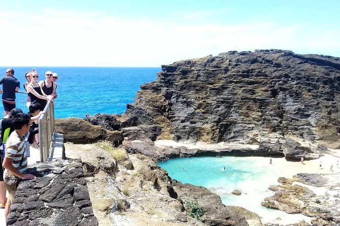 5-Hour Private Customized Luxury Convertible Tour of Oahu's South Shore - Spitting Cave brings the biggest stop