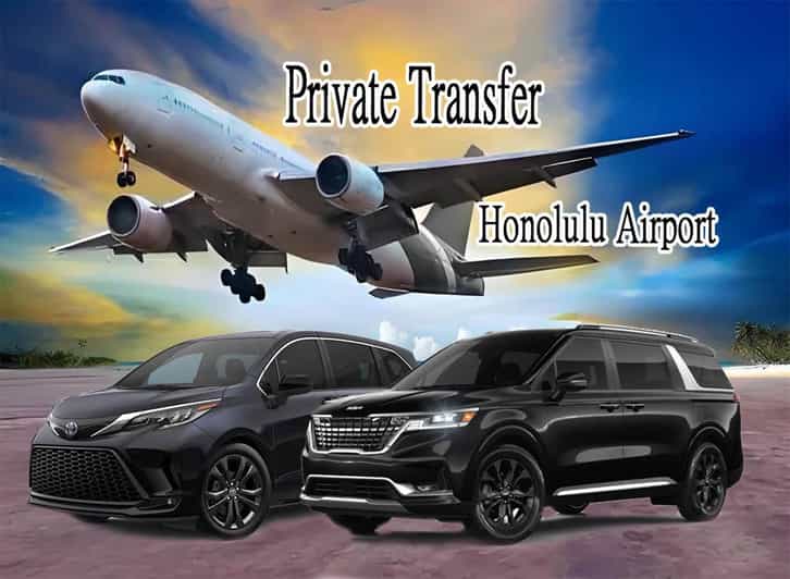 【ARRIVAL】Honolulu Airport -Private Transfer to Waikiki - A private van for five people