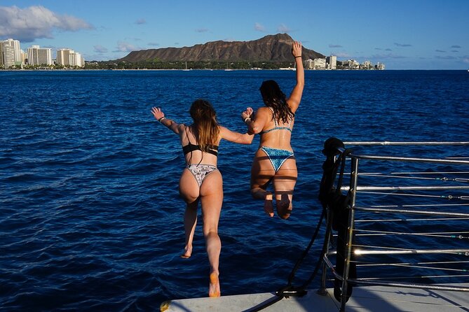 Best Waikiki Sunset Cruise:BYOB Sunset Sail with Swimming - Music, drinks, and the tone on board