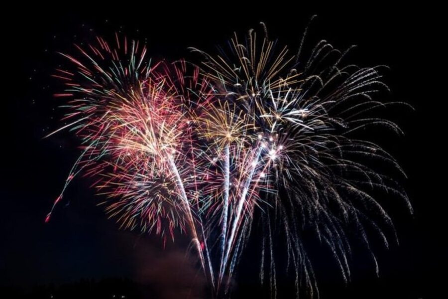 Board from Waikiki Beach: Friday Night Fireworks sail - Watching the fireworks from the deck