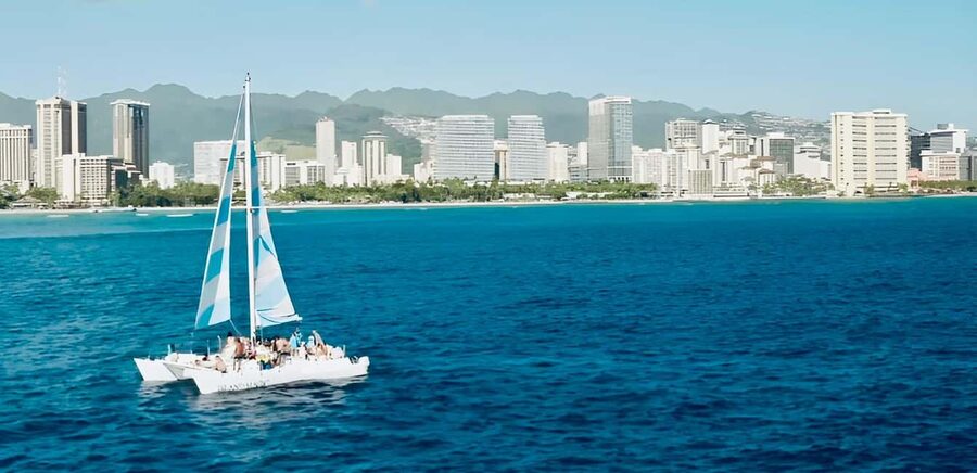 BYOB Weekend Sightseeing Sail towards Diamond Head - Finding Island Magic near Prince Waikiki
