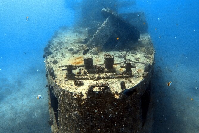 Certified Diver: 2-Tank Deep Wreck and Shallow Reef Dive Off Oahu - The Sea Tiger wreck at about 105 feet