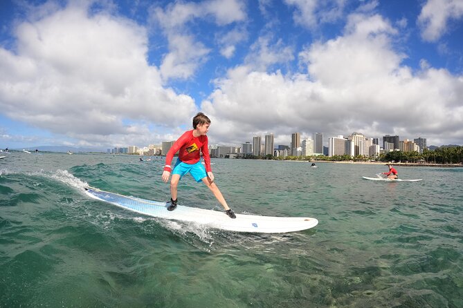 Family, Private & Group Surfing Lessons, Waikiki Courtesy Shuttle - The water time: catching waves without rushing the lesson