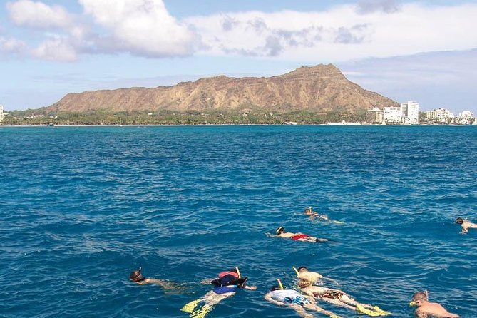 Full Day Oahu Bike, Hike, Sail and Snorkel Combo - Sailing beside Diamond Head