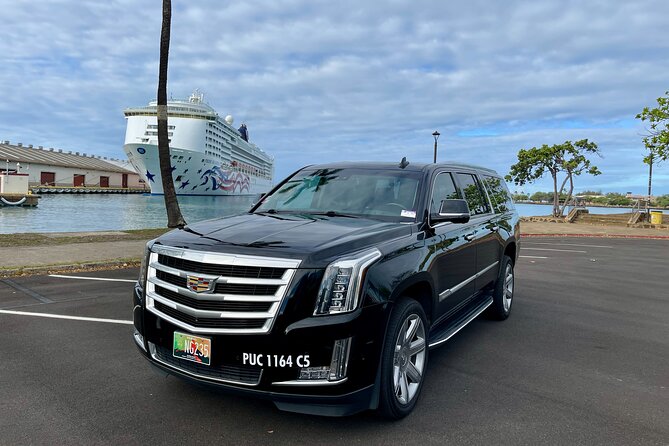 Honolulu Harbor Cruise Terminal Transfer by Luxury Vehicle - From Honolulu Airport to your Waikiki hotel or cruise ship
