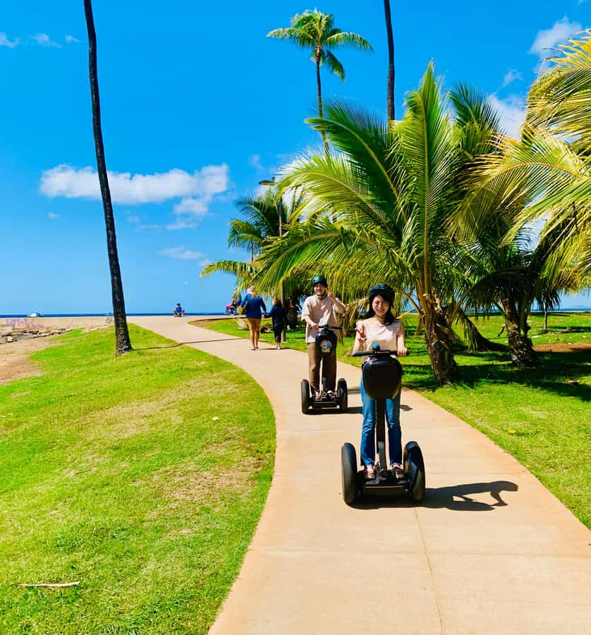 Honolulu: Magic Island & Beach Segway Tour - Magic Island Lagoon and Diamond Head views