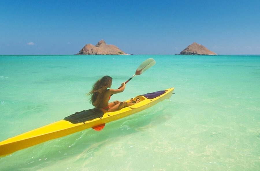 Kailua: Mokulua Islands Guided Kayak and Snorkeling Tour - The paddle from Kailua Beach to Moku Nui