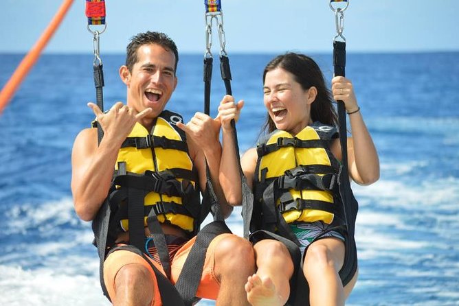 Maunalua Bay Higher Flyer Parasailing Adventure - Taking off from Hawaii Kai