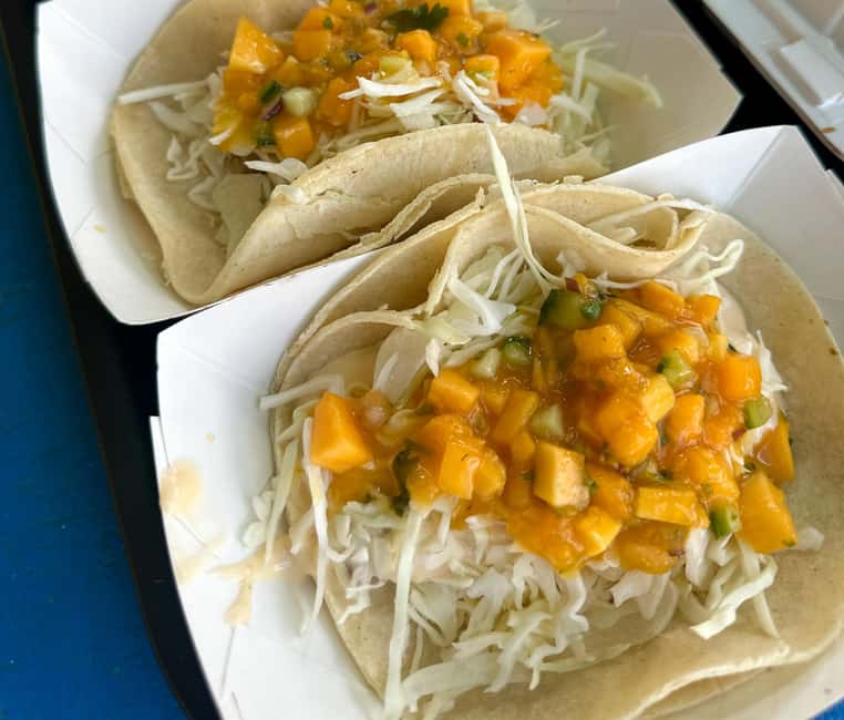 Oahu: Full-Day Guided Hawaiian Food and Photo Tour - Poke and traditional Hawaiian dishes