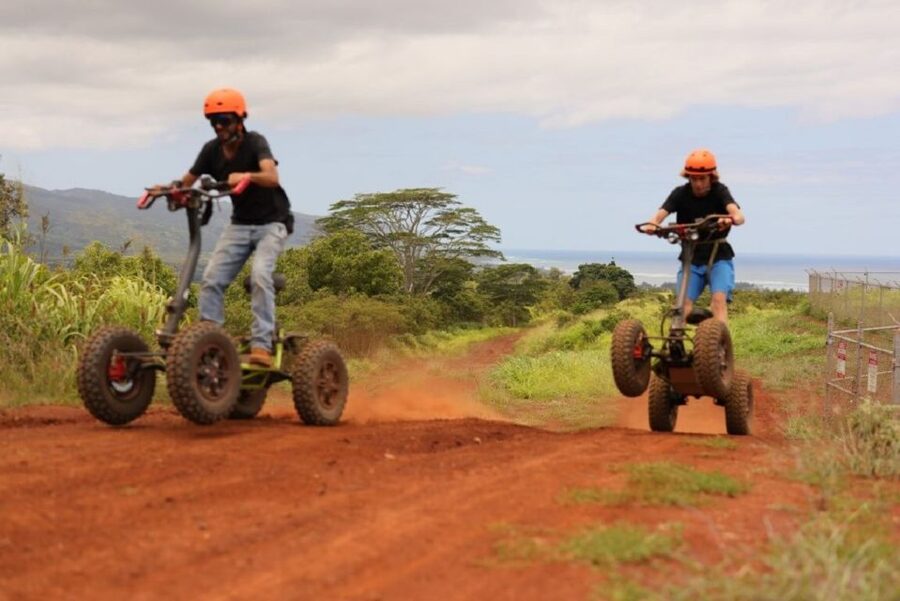 Oahu, Haleiwa: Da Mongoose EzRaider 1.5 hour ATV Adventure - Riding private farm roads and upper agricultural land