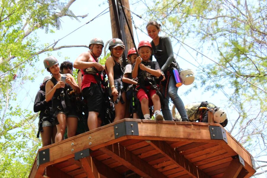 Oahu: High Ropes Adventure, Climbing, & Rappel Experience - Climbing wall practice at several levels