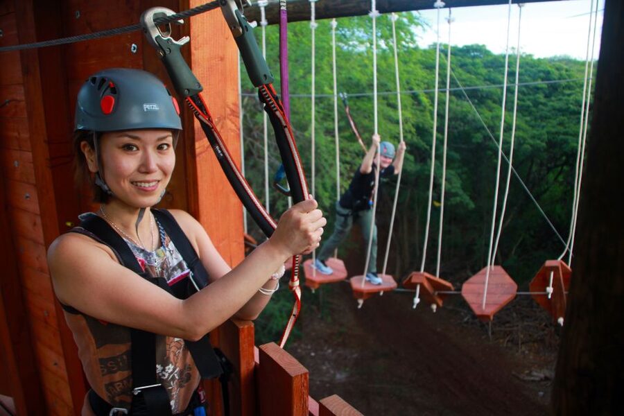 Oahu: High Ropes Adventure, Climbing, & Rappel Experience - Starting with the 60-foot Adventure Tower