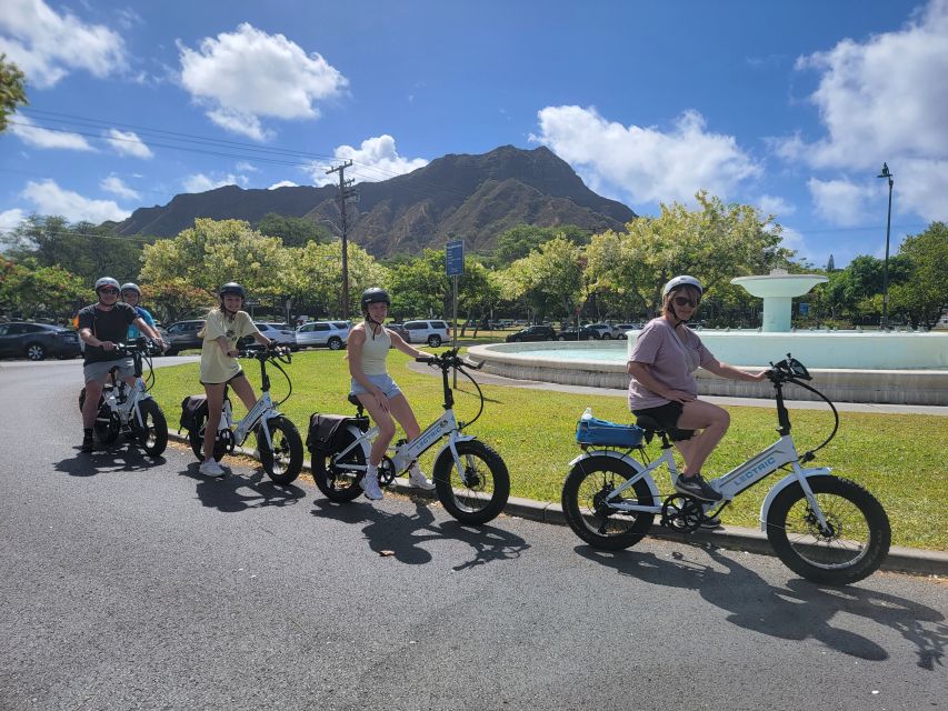 Oahu: Honolulu E-Bike Ride and Diamond Head Hike - The crater trail and its volcanic story