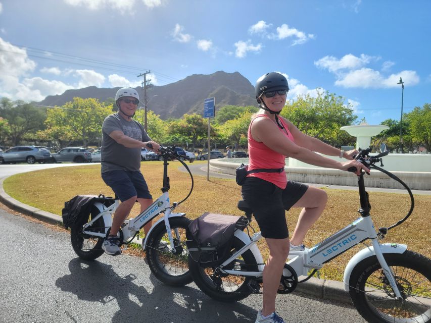 Oahu: Honolulu E-Bike Ride and Diamond Head Hike - Reaching the Diamond Head summit
