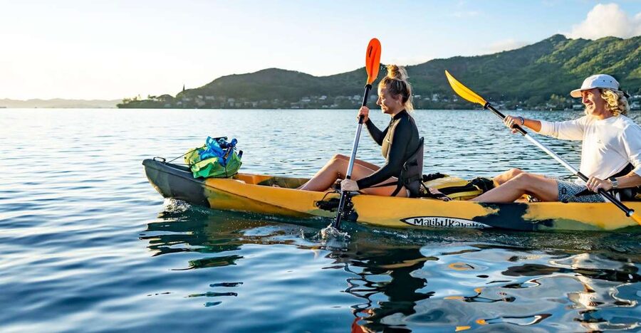 Oahu: Kaneohe Bay Coral Reef Kayaking Rental - Snorkeling, swimming, and looking for turtles