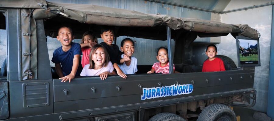 Oahu: Kualoa Ranch Hollywood Film Locations Tour - Riding through the ranch in an open-air safari vehicle