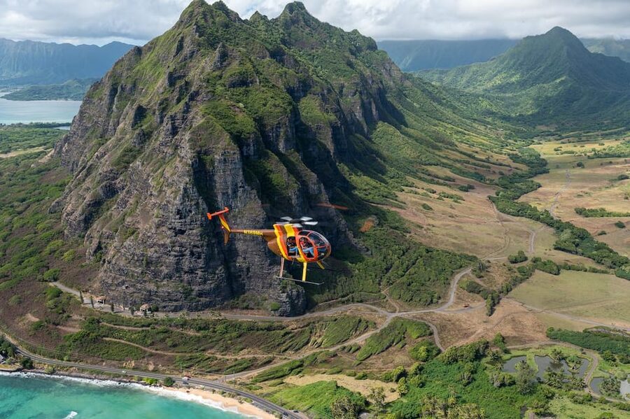 Oahu: Magnum P.I. Doors-Off Helicopter Tour - Sacred Falls, Kaawa Valley, and the North Shore