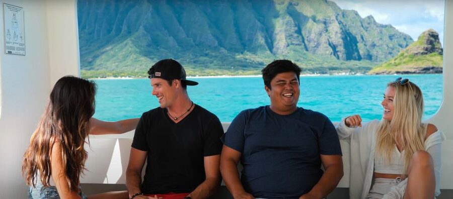 Oahu: Molii Fishpond and Kaneohe Bay Catamaran Tour - The route to Secret Island changes the pace