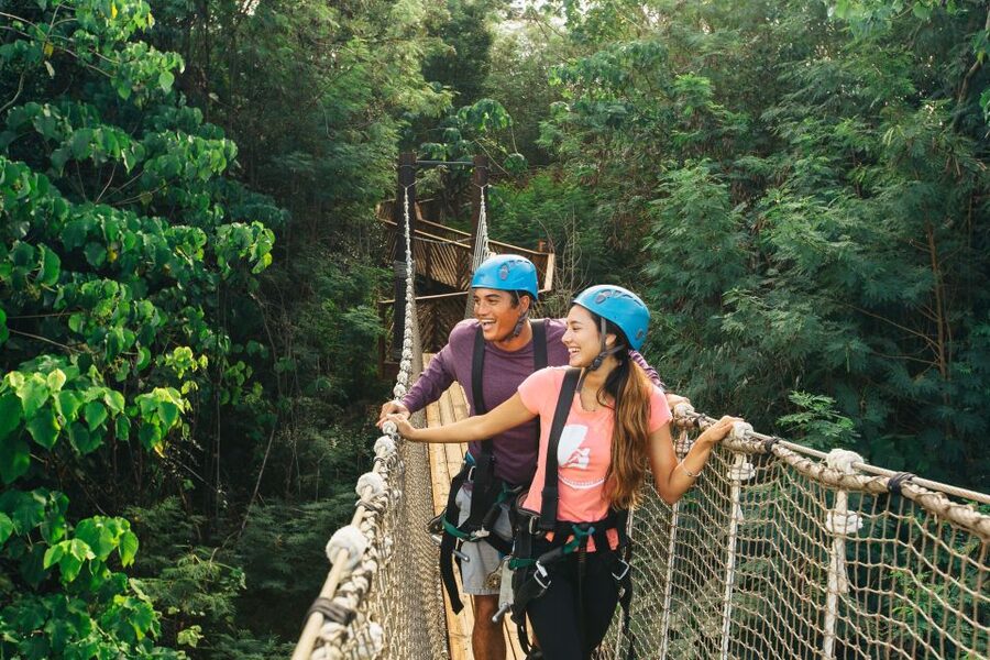 Oahu: North Shore Zip Line Adventure with ATV and Farm Tour - Bridges, Rappels, and the Floating Staircase