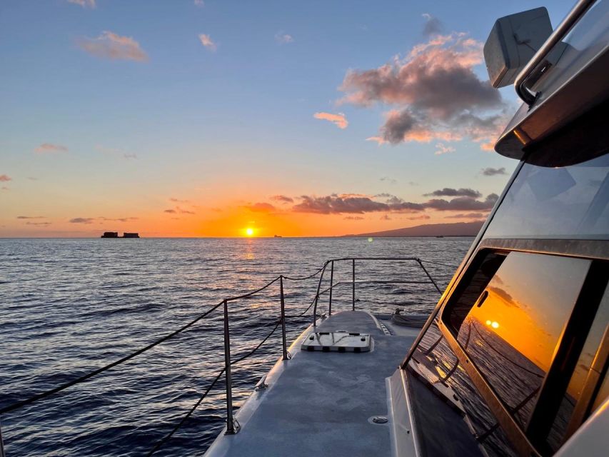 Oahu: Private Catamaran Sunset Cruise & Optional Snorkeling - Key points to know before booking