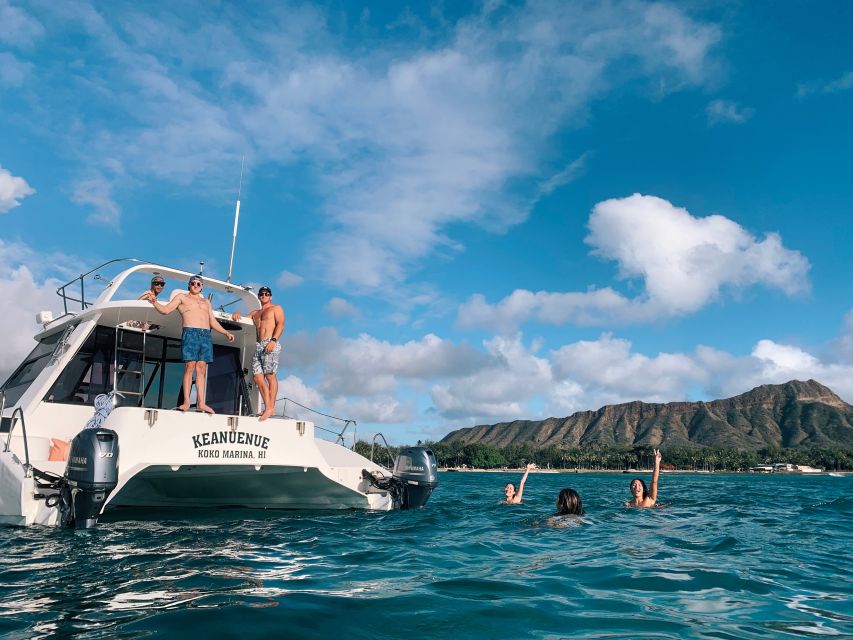 Oahu: Private Catamaran Sunset Cruise & Optional Snorkeling - Seeing Waikiki and Diamond Head from the water
