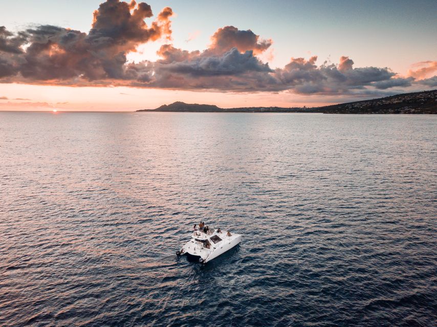 Oahu: Private Catamaran Sunset Cruise & Optional Snorkeling - What the crew adds to a two-hour outing