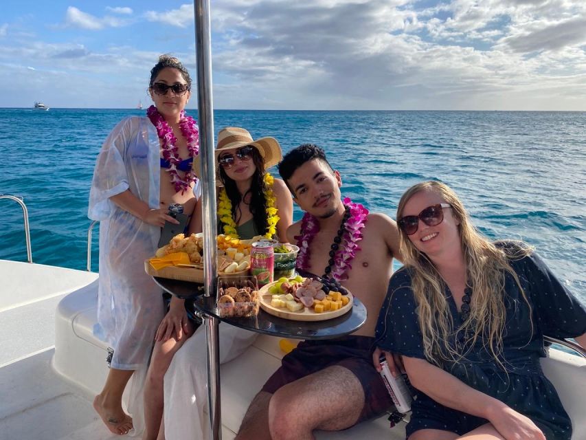 Oahu: Private Catamaran Sunset Cruise & Optional Snorkeling - Music, food, and the comfort factor