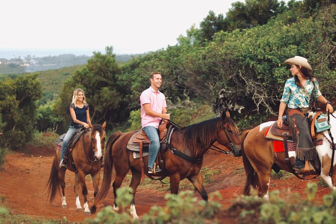 Oahu Sunset Horseback Ride - Meeting the horses and getting comfortable