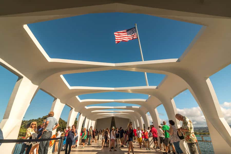 Oahu: USS Arizona Memorial and City Highlights Tour - Riding to the USS Arizona Memorial
