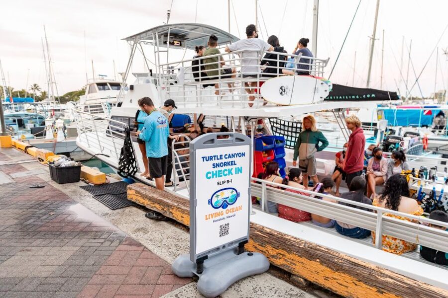 Oahu: Waikiki Turtle Canyons Cruise and Snorkel Excursion - Equipment, snacks, and comfort aboard the Coral Kai