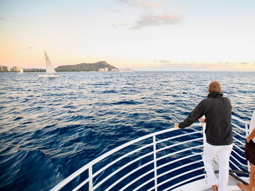 Oahu: Waikiki Whale Watching Tour-Donut and Coffee Included - Watching the water near Diamond Head
