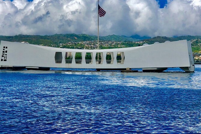 Pearl Harbor USS Arizona Memorial "Private" - Pearl Harbor first, with the USS Arizona at the center