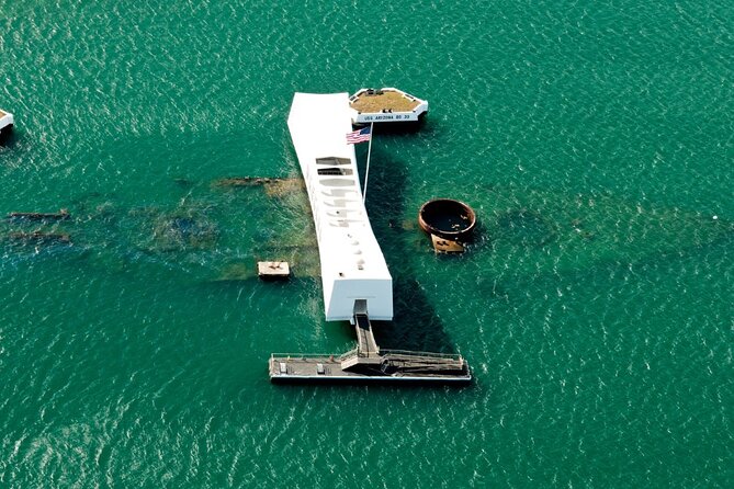 PRIVATE Pearl Harbor: Arizona Memorial, Missouri Ship & City Tour - Downtown Honolulu from the vehicle