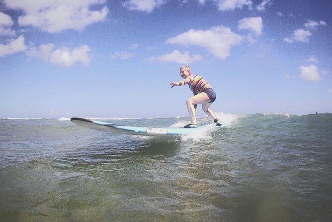 Private Surfing Lessons on the North Shore of Oahu - Catching your first wave in the North Shore