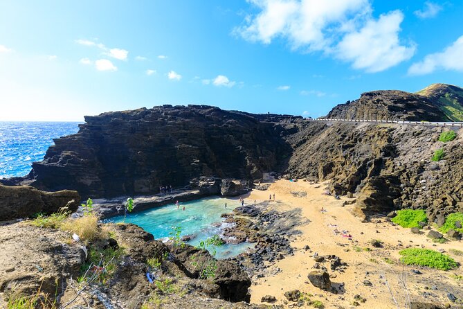 Sights & Bites Ultimate Oahu Circle Island Foodie Tour - Hanauma Bay from above, not from the water