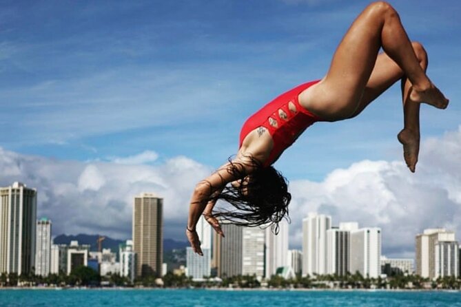 Sunset Boat Cruise: Swim and Cruise Waikiki - Sunset from the Waikiki coastline