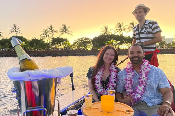 Valentine's Venetian Gondola Cruise in Waikiki - Cruising the Ala Wai Harbor and canal