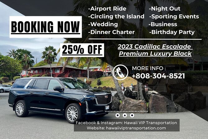 VIP Luxury Transfers: Honolulu Airport ↔ Waikiki ↔ Cruise Port - Price, add-ons, and real value