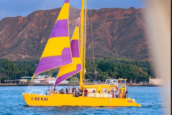 Waikiki Beach Sunset Sail - Diamond Head From the Water