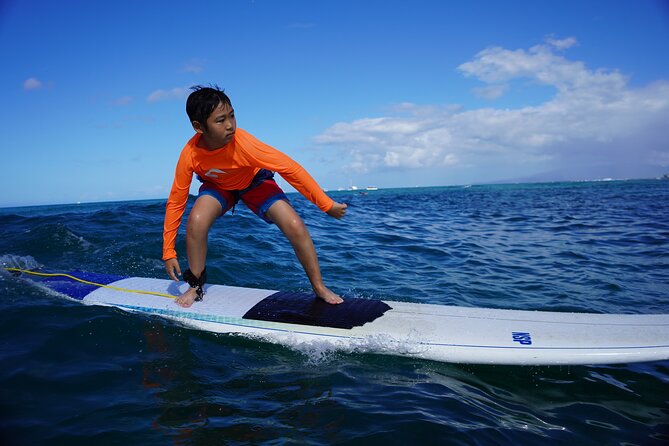 Waikiki Private Group Surf Lesson - About one hour in the Waikiki water