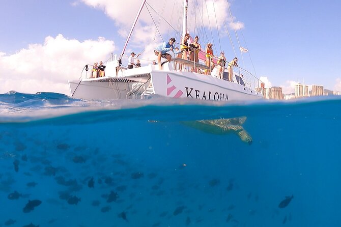 Waikiki: Turtle Canyon Snorkel - The boat ride, snacks, and time on deck